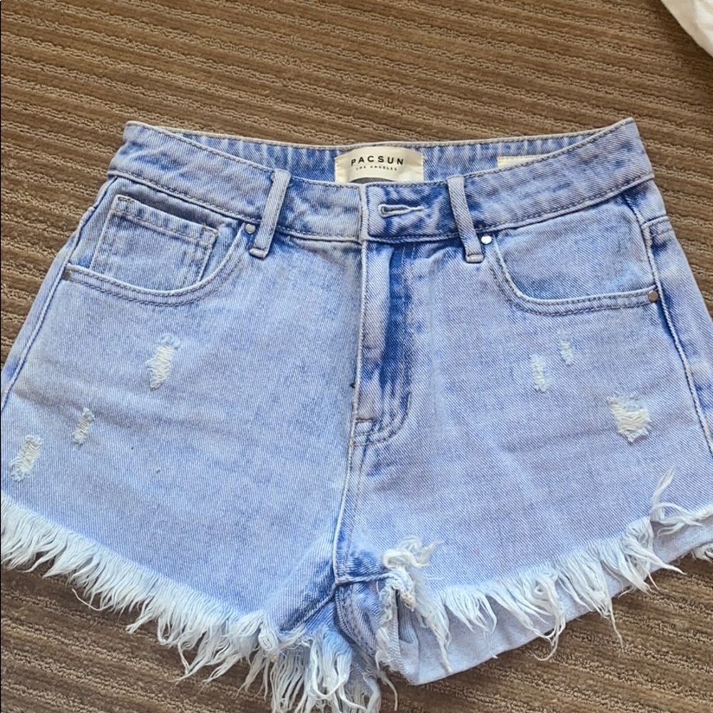 Pacsun frayed jean shorts